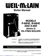 Weil-McLain A-66E Owner's Manual