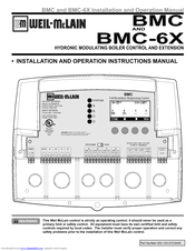 Weil-McLain BMC Install And Operation Instructions