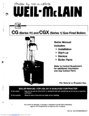 Weil-McLain CGX Series 1 Owner's Manual