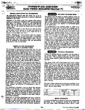 Weil-McLain P-CG-8 Installation Instructions Manual