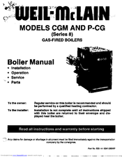 Weil-McLain CGM-8 Owner's Manual