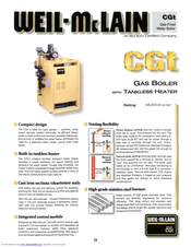 Weil-McLain CGT-PIN Datasheet