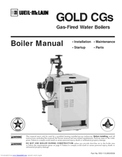 Weil-McLain GOLD CGS 550-110-260/0508 User Manual