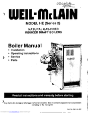 Weil-McLain HE Series 2 Manual