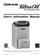 Weil-McLain Ultra Oil User's Information Manual