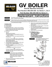 Weil-McLain Gold GV 1 series Replacement Instructions