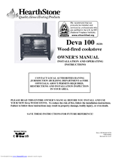 HearthStone Deva 100 Owner's Manual