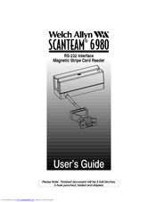 Welch Allyn SCANTEAM 6980 User Manual