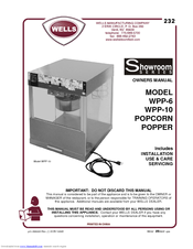 Wells Showroom WPP-6 Owner's Manual