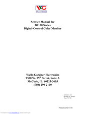 Wells-Gardner D9100 Series Service Manual