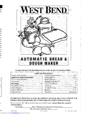 West Bend L5083 Instruction Manual