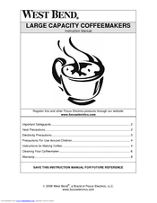 West bend 33600 Manuals | ManualsLib