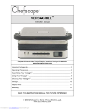 ChefScape VERSAGRILL Instruction Manual