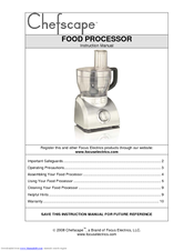 ChefScape Chefscape L5747 Instruction Manual