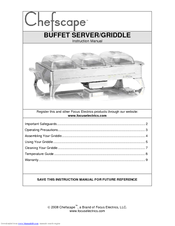 Focus Electrics Chefscape PRBF1000 Instruction Manual