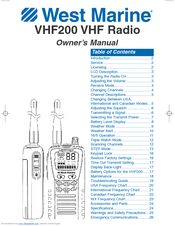 West Marine VHF200 Owner's Manual