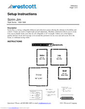 Westcott 1845 Setup Instructions