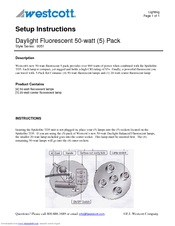 Westcott 51 Setup Instructions