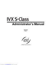 Westell Technologies IVX S-Class Administrator's Manual