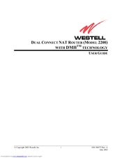 Westell 2200 User Manual