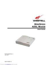 Westell Technologies WireSpeed ADSL Modem 030-300166A iii User Manual