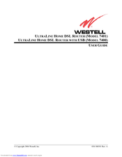 Westell Technologies Westell UltraLine 7401 User Manual