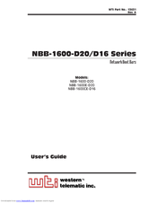 Western Telematic NBB-1600CE-D16 User Manual
