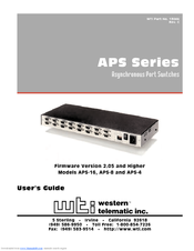 WTI APS-16 User Manual