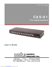 WTI CAS-81 User Manual