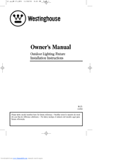 Westinghouse Outdoor Lighting Fixture Owner's Manual