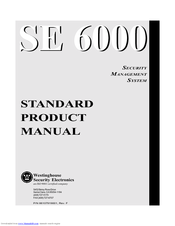 Westinghouse SE 6000 Product Manual