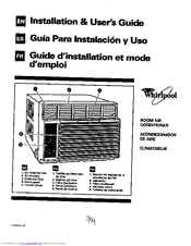 Whirlpool ACM184XA0 Installation And User Manual
