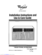 Whirlpool ACU102XE Installation Instructions And Use & Care Manual