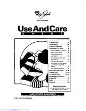 Whirlpool LGC8858DQ0 Use And Care Manual