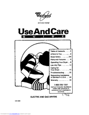 Whirlpool 340 1094 Use And Care Manual