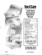 Crosley 3977631 Use And Care Manual