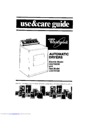 Whirlpool LE5790XM, LG5791XM Use And Care Manual