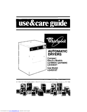 Whirlpool LE4930XT Use And Care Manual