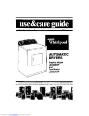 Whirlpool LE5530XP Use & Care Manual