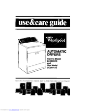 Whirlpool LE5800XS Use & Care Manual