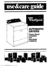 Whirlpool LG6091XS Use & Care Manual