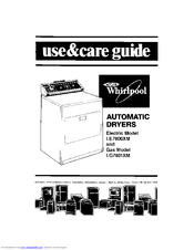 Whirlpool LE7800XM Use & Care Manual