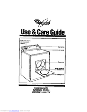 Whirlpool LE8860XW Use & Care Manual