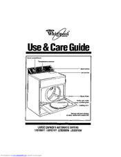 Whirlpool LG9101XT Use And Care Manual