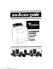 Whirlpool LE5800XM Use And Care Manual