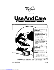 Whirlpool LER5848DQ0 Use And Care Manual