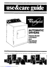 Whirlpool LE5700XS Use And Care Manual