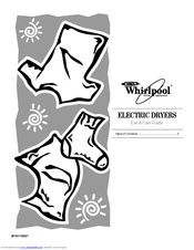 Whirlpool W10110521 Use & Care Manual