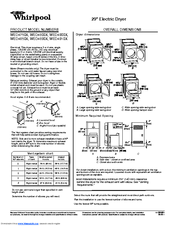 Whirlpool WED4850X User Manual
