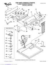 Whirlpool WGD5800SG0 Parts List